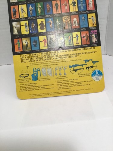Tarjeta canadiense vintage Empire Strikes Back Leia Hoth 41 back - solo tarjeta de respaldo - Imagen 9 de 12