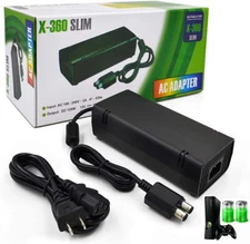 For Microsoft Xbox 360 Slim 360S Power Supply Adapter Brick Charger Power Cord 