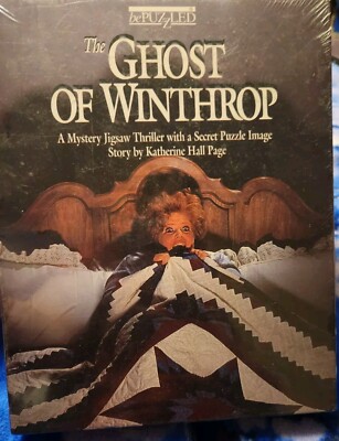 New Sealed Bepuzzled 1000 Piece Mystery Jigsaw Puzzle The Ghost Of Winthrop 1993
