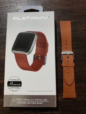 fitbit versa horween leather band