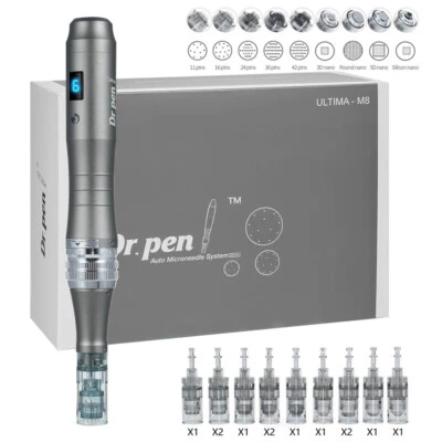 Microneedling Pen M8 Dr.Pen Professionelles Derma-Stift 6 Stufen Anti Falten DE