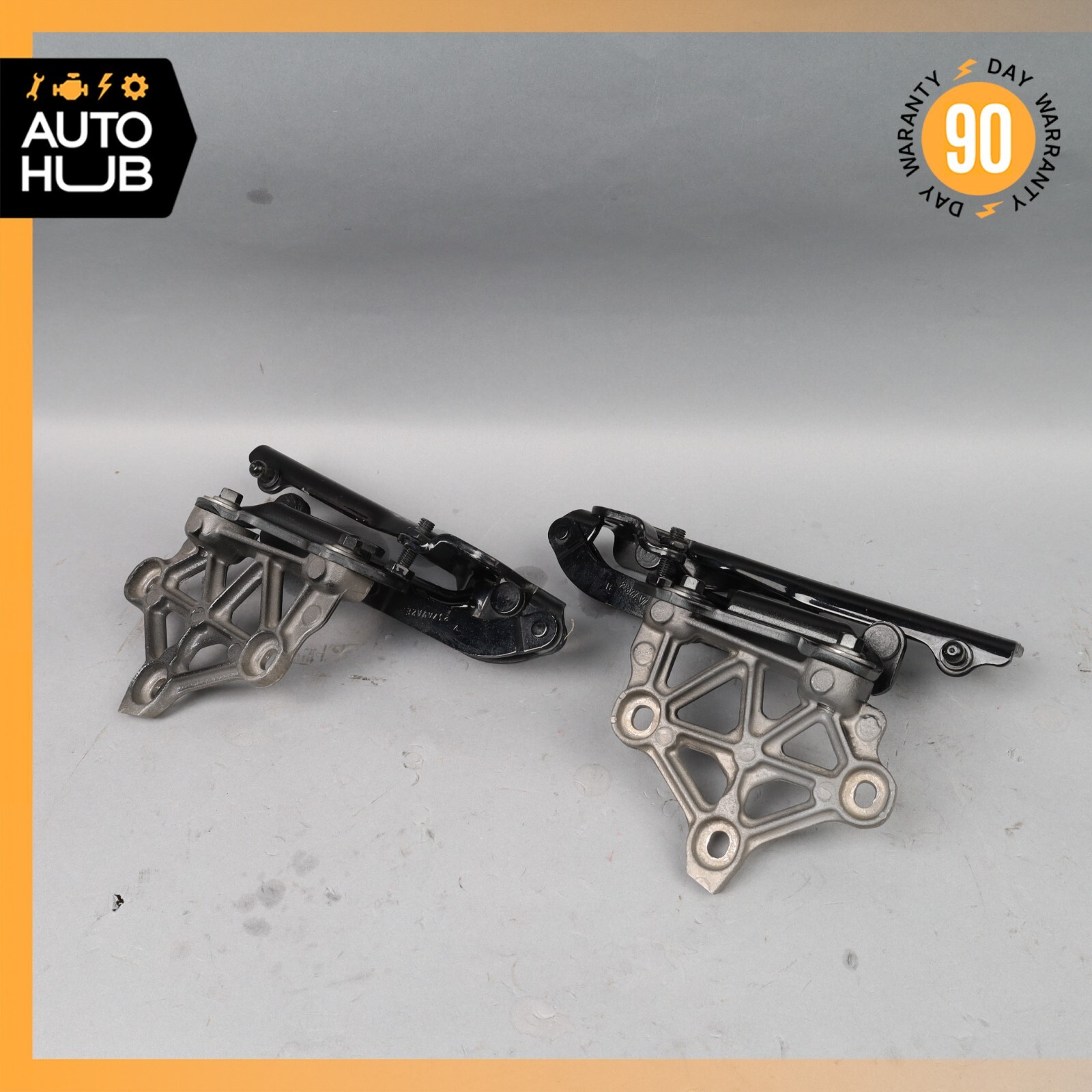 13-16 Aston Martin DB9 Hood Hinge Bracket Left & Right Set DG4316A681AA OEM 35k