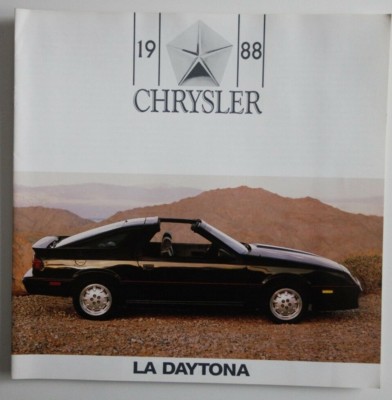 CHRYSLER DAYTONA 1988 dealer brochure catalog - French - Canada