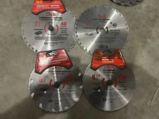 NEW lot 4-pack Do It 6.5/ 7 1/4" Saw Blade Cross Cut Ripping framing Steel Teeth
