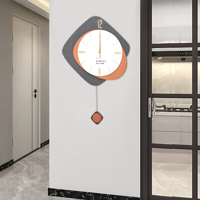 Modern Wall Clock Silent Non-Ticking Wall Mounted Clock for Home/Office Decor