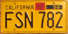 Item photo. Show Listing Details page. Listing 1957 California License Plate Number Tag – NICE PLATE