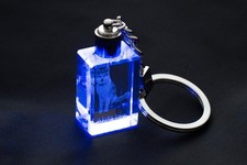 Portachiavi In Cristallo Di Animali, Akita Giapponese, Cane