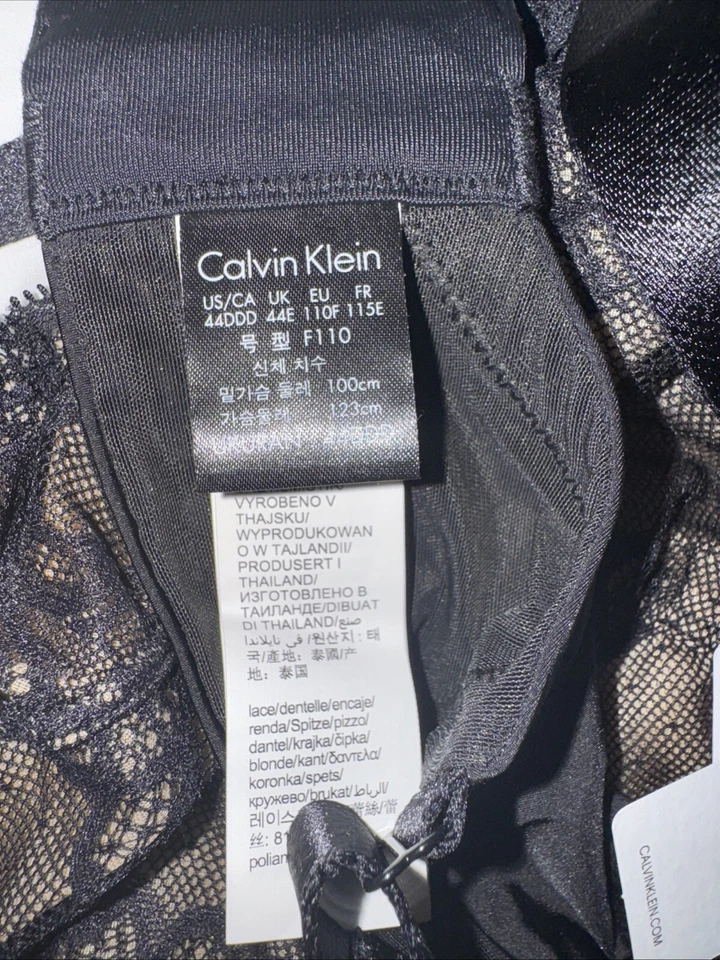 Calvin Klein Bra Full Cup Bra Underwired Lined Supportive Size 44 DDD New - Image 3 of 4