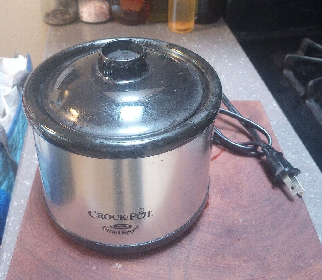 Crock-Pot Little Dipper Mini Slow Cooker Black Model 32041 Dip Pot