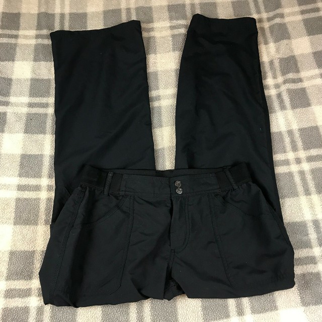Women's TEK GEAR Black Athletic Pants Back Pockets Stretch Waist SIZE M Straight | eBay