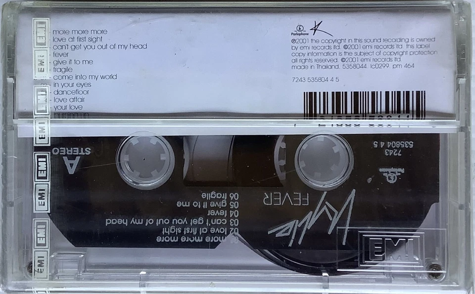 Kylie Minogue Fever Original Thai Edition Cassette Seal - Image 2 of 2