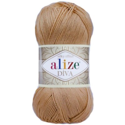 DIVA ALIZE SILKY MERCERIZED ACRYLIC YARN FOR HANDICRAFTS/GARMENTS 3.5OZ/100GR