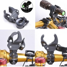MTB Bicycle Bike Mount Holder Bracket 90  Rotation Flashlight Torch Clip Clamp
