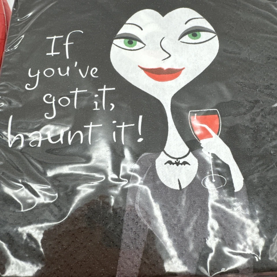 复古 Hallmark 万圣节盘子 + 鸡尾酒餐巾 批量 派对 Suppies 成人 酒吧 全新 — 第 3/4 张图片