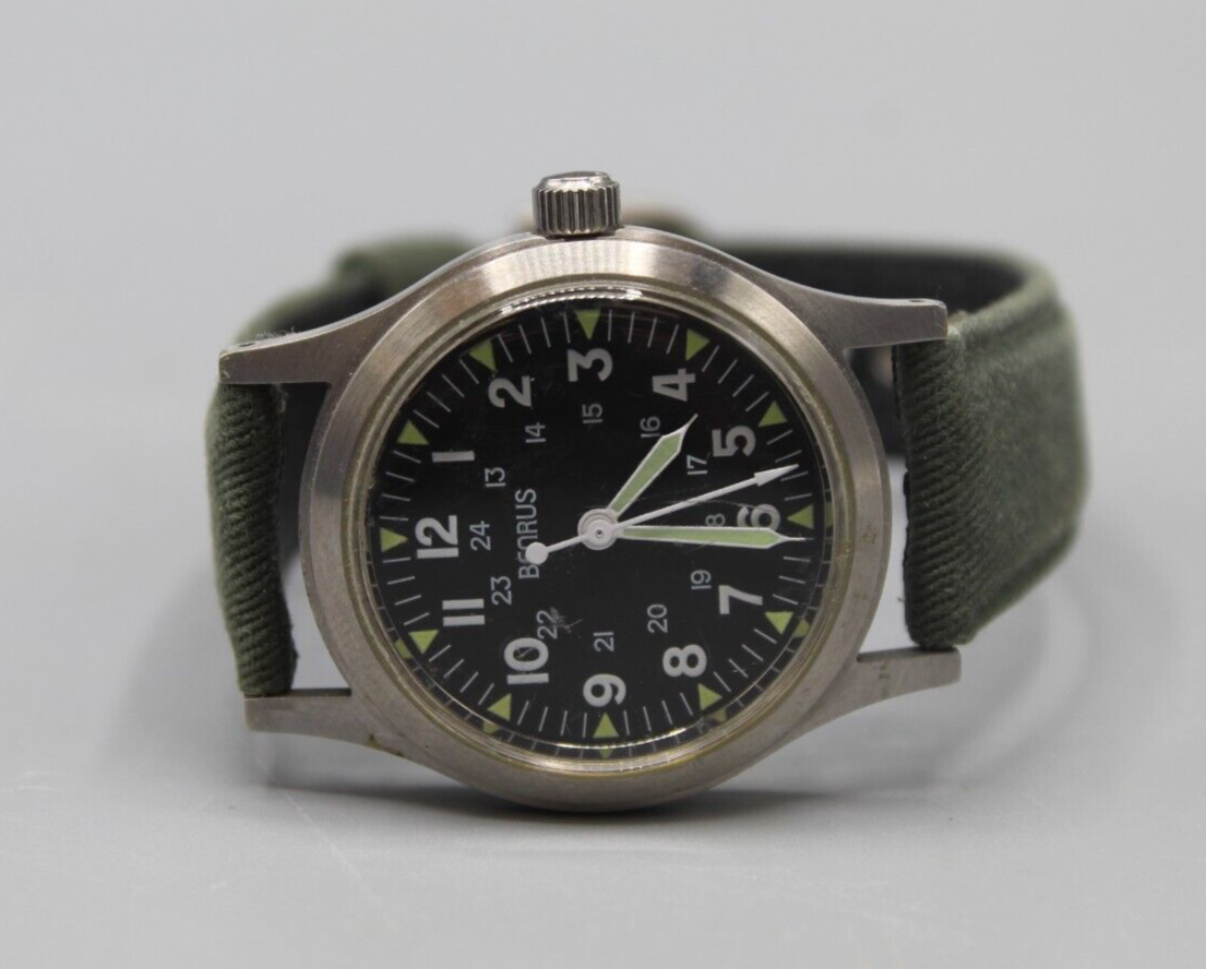 Benrus D-Day Reissue Men's Winding Watch MIL-W-6374 *Pre-Owned