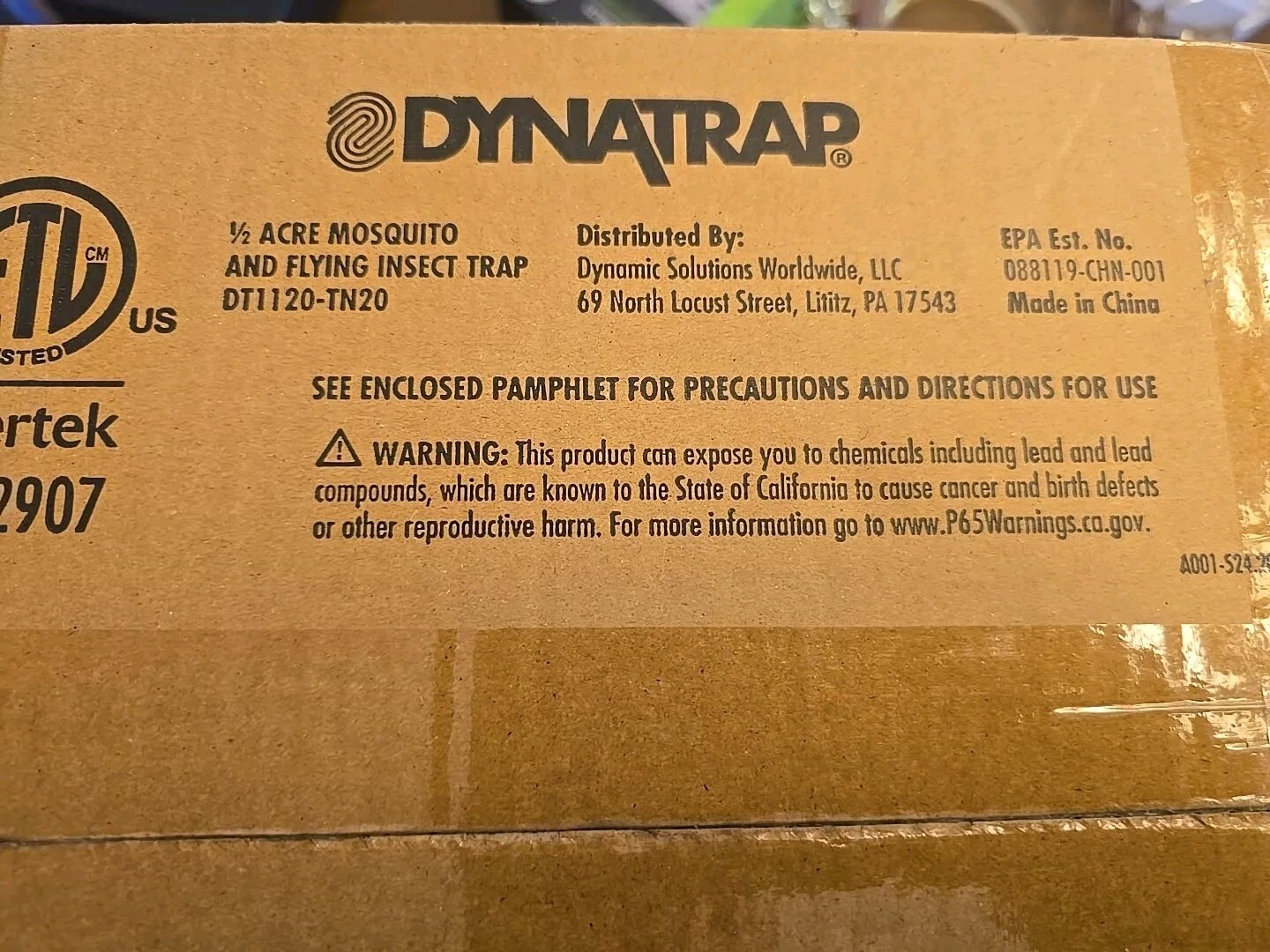 Dynatrap 1/2 Acre Mosquito And Flying Insect Trap DT1120TN20 New