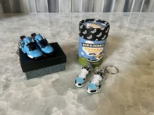 New Mini 3D Fashion Sneaker, Hand Painted Keychains. 2 Per Box    2 Pairs 
