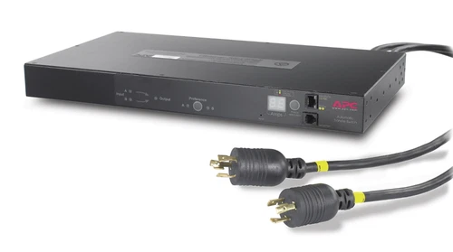APC AP7752 Rack ATS 120V 20A L5-20P Inlet (10) 5-20R Outlets 1U Rack-Mount