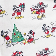 Pottery Barn Teen Disney Mickey Mouse Flannel Holiday Christmas 2pc Pajama Small
