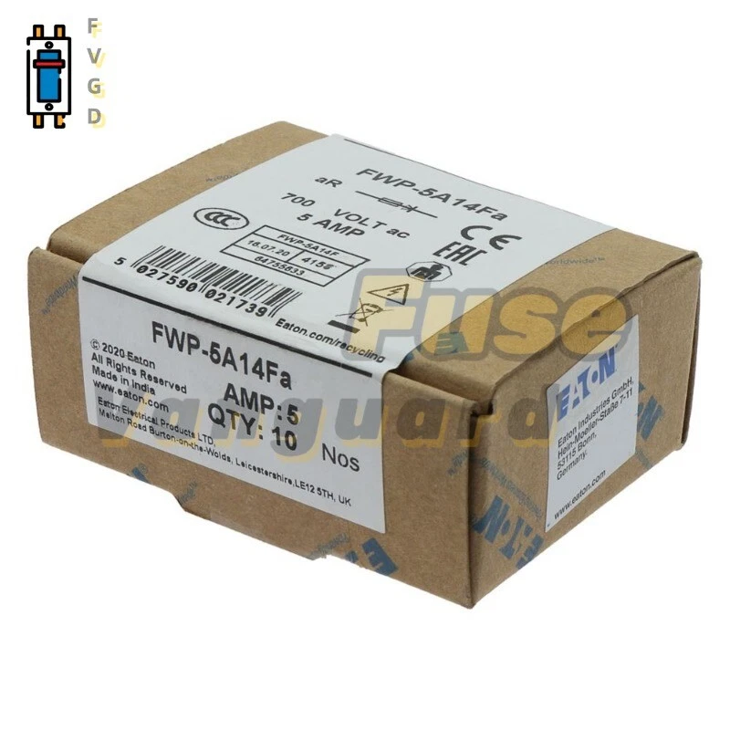 10PCS Eaton Bussmann FWP-40A14F FWP-40A14Fa 40A 700V 14x51mm High speed fuse #US - Image 4 of 4