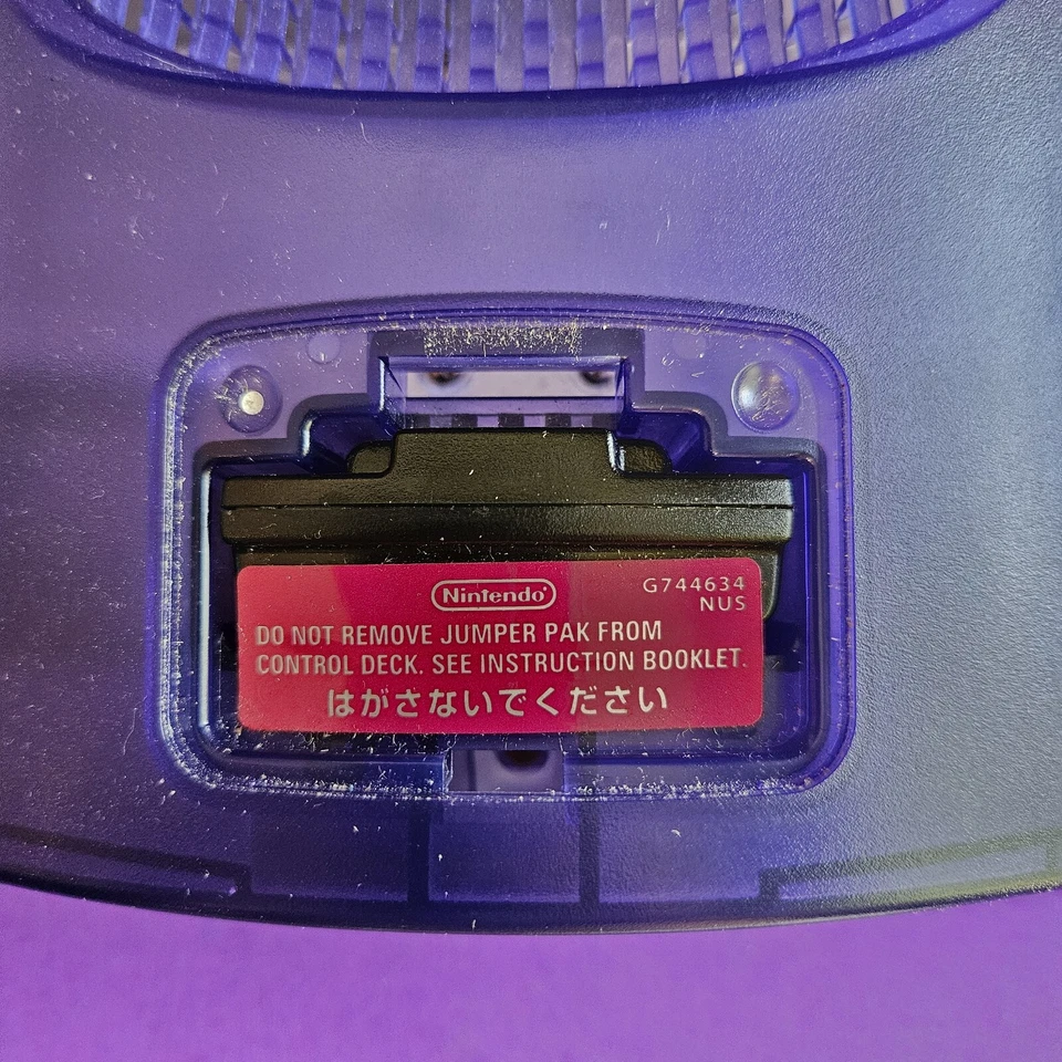 Nintendo 64 Midnight Blue Console system N64 W/ adapter cable - Image 3 of 4