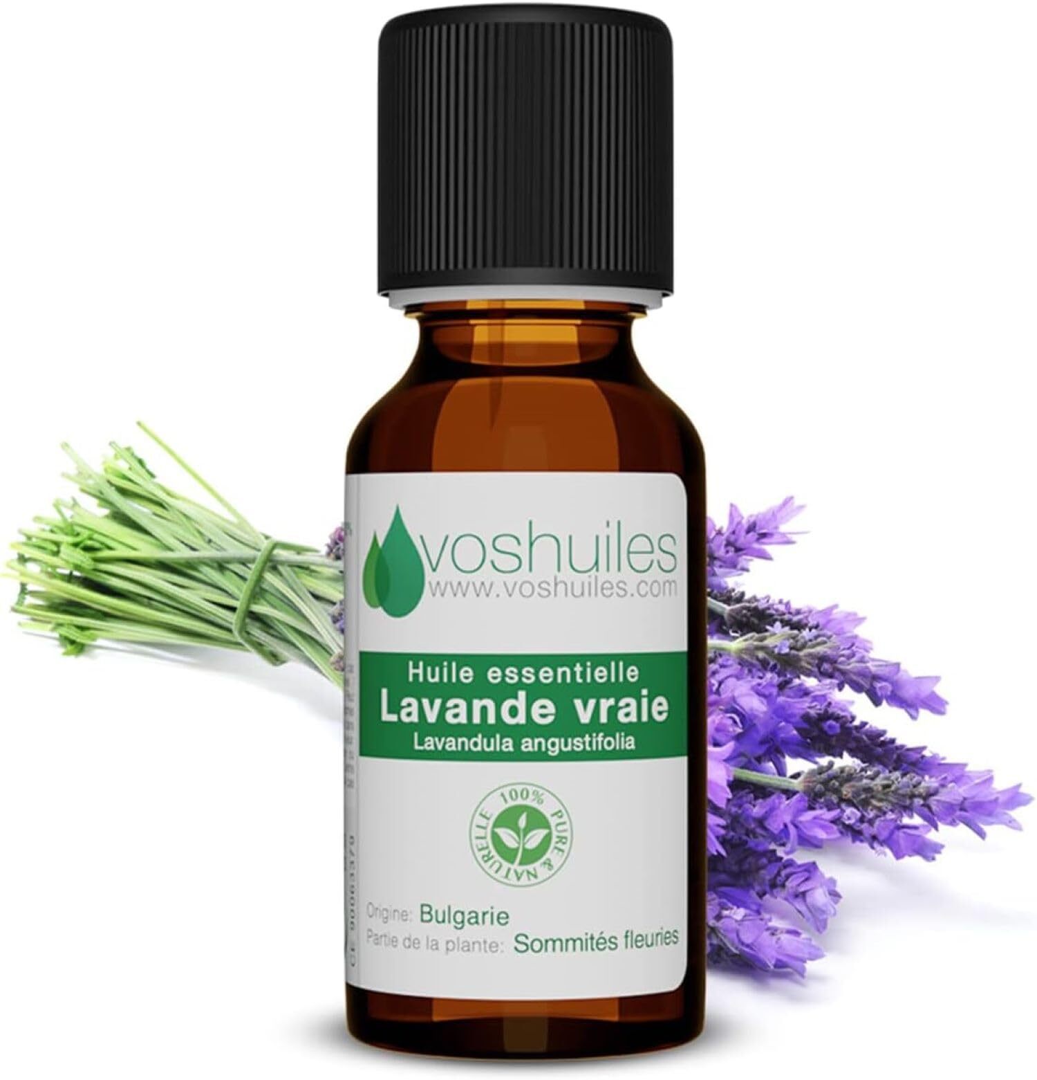 Huile Essentielle De Lavande Vraie Lavandula Angustifolia - 100% Pure Et Natu...