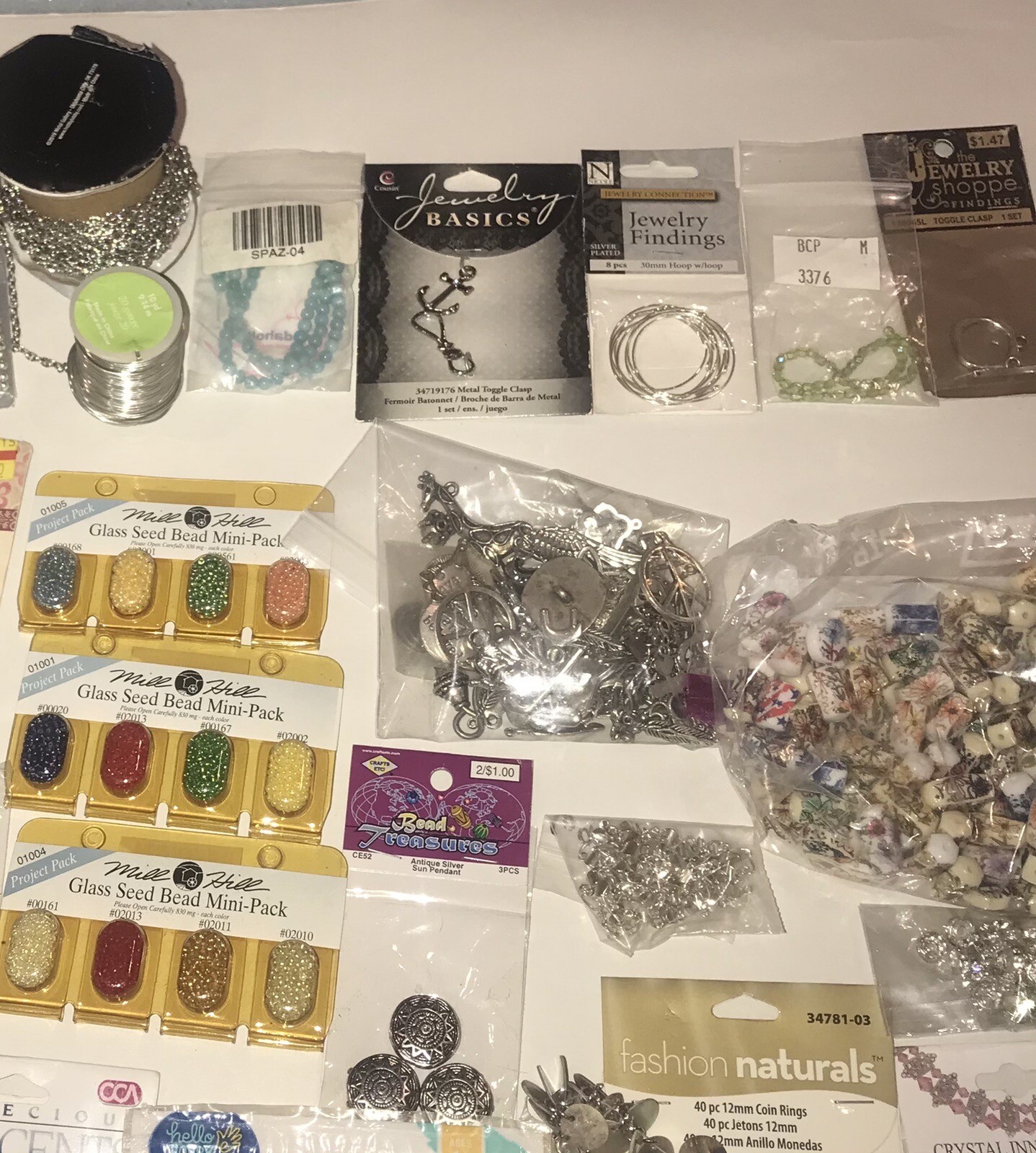 Large Jewelry Making Supplies Lot Beads Charms Findings Stones New In