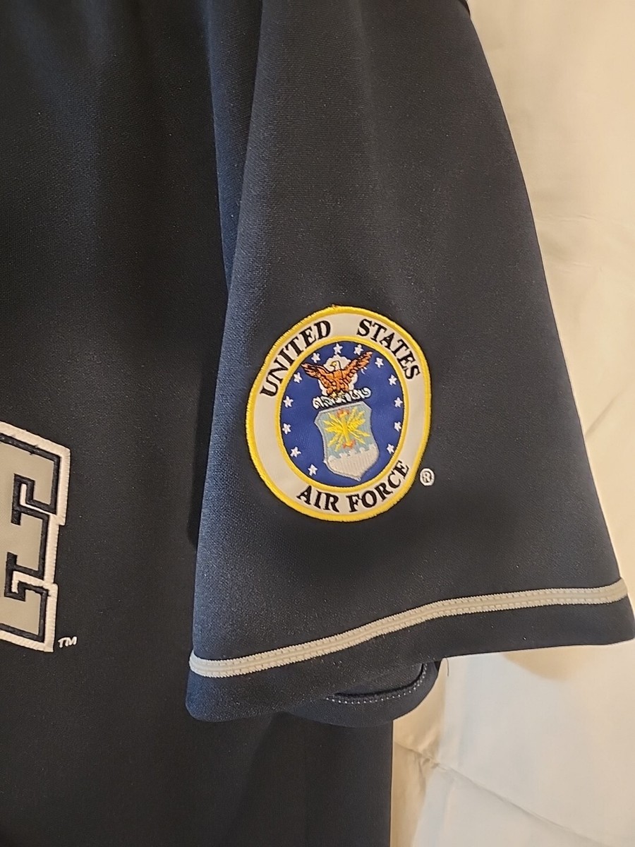 Rapid Dominance　AIR FORCE ベースボールジャージ　XL Rapid Dominance Men's Air Force Embroidered Navy Blue
