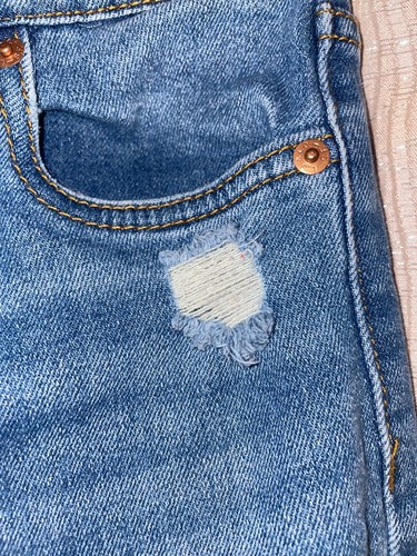 Levi's Girls' High Rise Straight Jeans Medium Wash Size 8 Reg - Picture 6 of 11