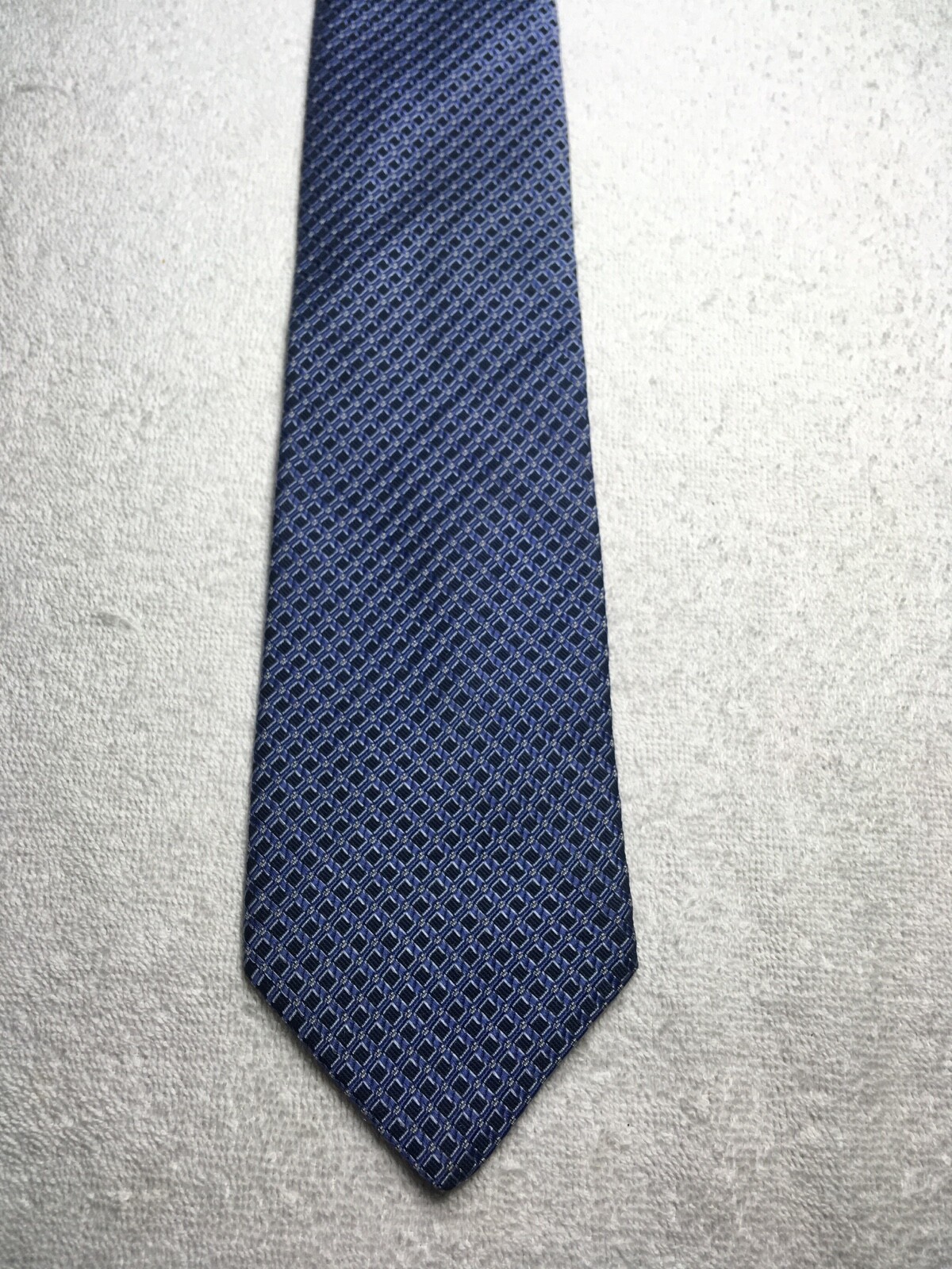 NAUTICA MENS TIE NAVY BLUE WITH BLUE 3.5 X 60 - image 2