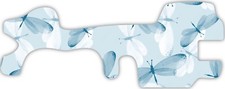 Dragonfly Butterfly Blue Vinyl Wrap For Doc Band Helmet Baby Cranial Helmet