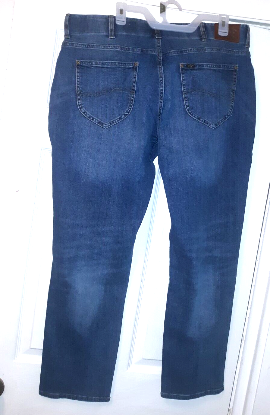 Men's Lee Flex Denim Jeans Straight Taper 2162033 Size 44 for