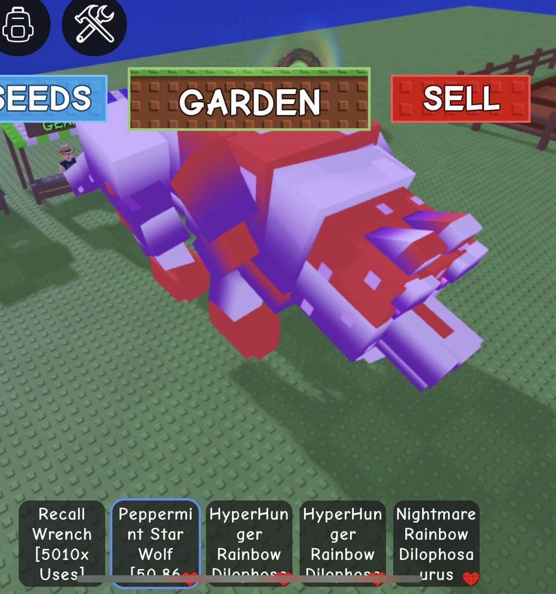 HUGE PEPPERMINT STAR WOLF 🔥ROBLOX GROW A GARDEN✨ NICE COLORS