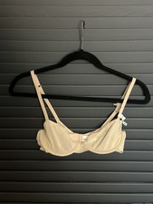 Aerie SMOOTHEZ Mesh Balconette Bra Beige 34B ...