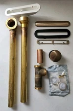 Kohler K-7271-BV Clearflo Slotted Overflow Brass Bath Drain, Brushed Bronze