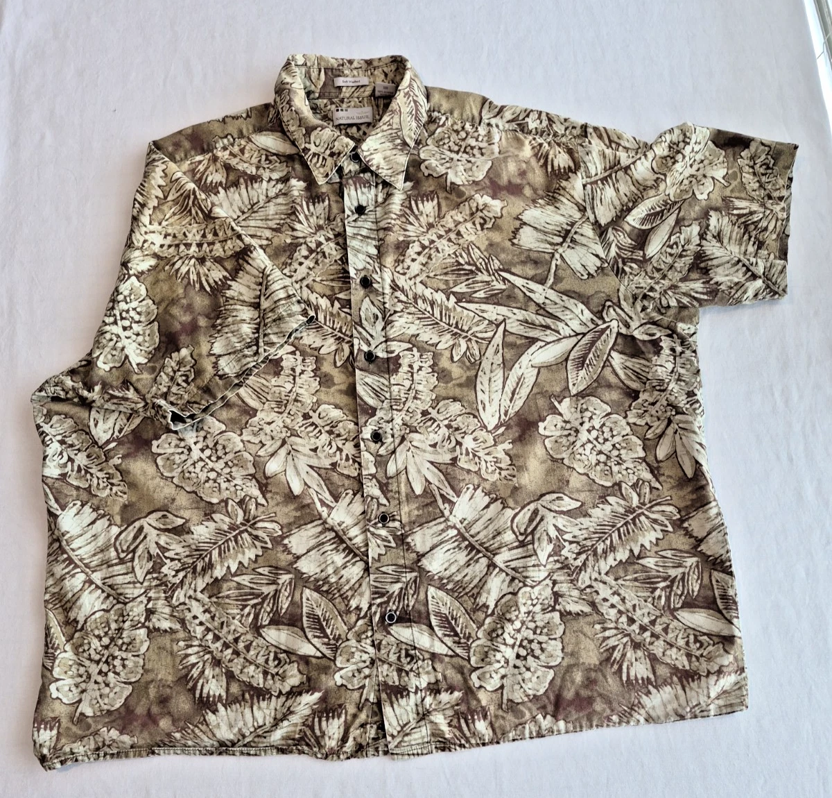 Natural Issue Short Sleeve Button-Up Casual Button-Down Shirts for