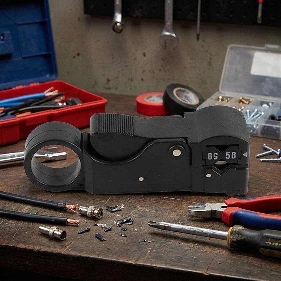Black Plastic Wire Stripper Tool 110MM for Network Cable Stripping ...
