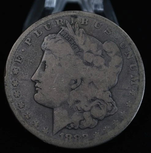 1882- S Morgan Silver Dollar $1- About Good/GD Circulated 90% US Silver Dollar