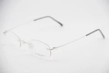 MARCHON AIRLOCK 760/5 30 SILVER BLACK AUTHENTIC FRAMES EYEGLASSES 49-21