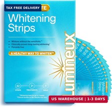 Lumineux Teeth Whitening Strips - 21 Treatments 3 Months - Peroxide Free - Ena