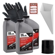 Factory Racing Parts SAE 10W-40 3qt Oil Change Kit For Kawasaki EX650 Ninja 650R 46.65 per gallon