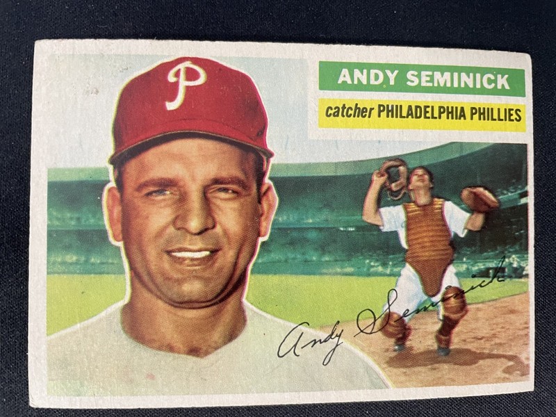 1956 Topps #296 Andy Seminick EX to EXMINT