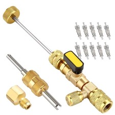 1set Practical Valve Core Remover&Installer Tool 1/4" & 5/16" Dual-size Port NEW