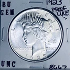 1923 P BU GEM PEACE SILVER DOLLAR UNC MS+++ U.S. MINT RARE COIN 8667