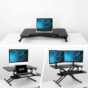 FlexiSpot M18M Riser d'ordinateur en hauteur réglable de bureau permanent noir - NEW