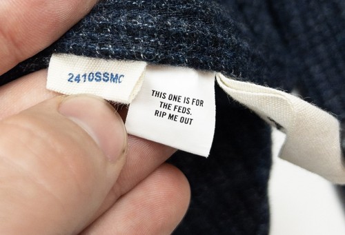 Taylor Stitch Saddler Shirt Men's 40 (Medium) Wool Blend Blue Midnight Check - Picture 8 of 14