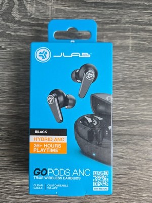New JLab GO Pods ANC Wireless Earbuds Hybrid Noise Canceling 26Hr Playtime IP55