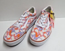 Vans Old Skool UV Color Change Peace Orange/White 2" Platform M-3.5/W-5 NWT/WOB