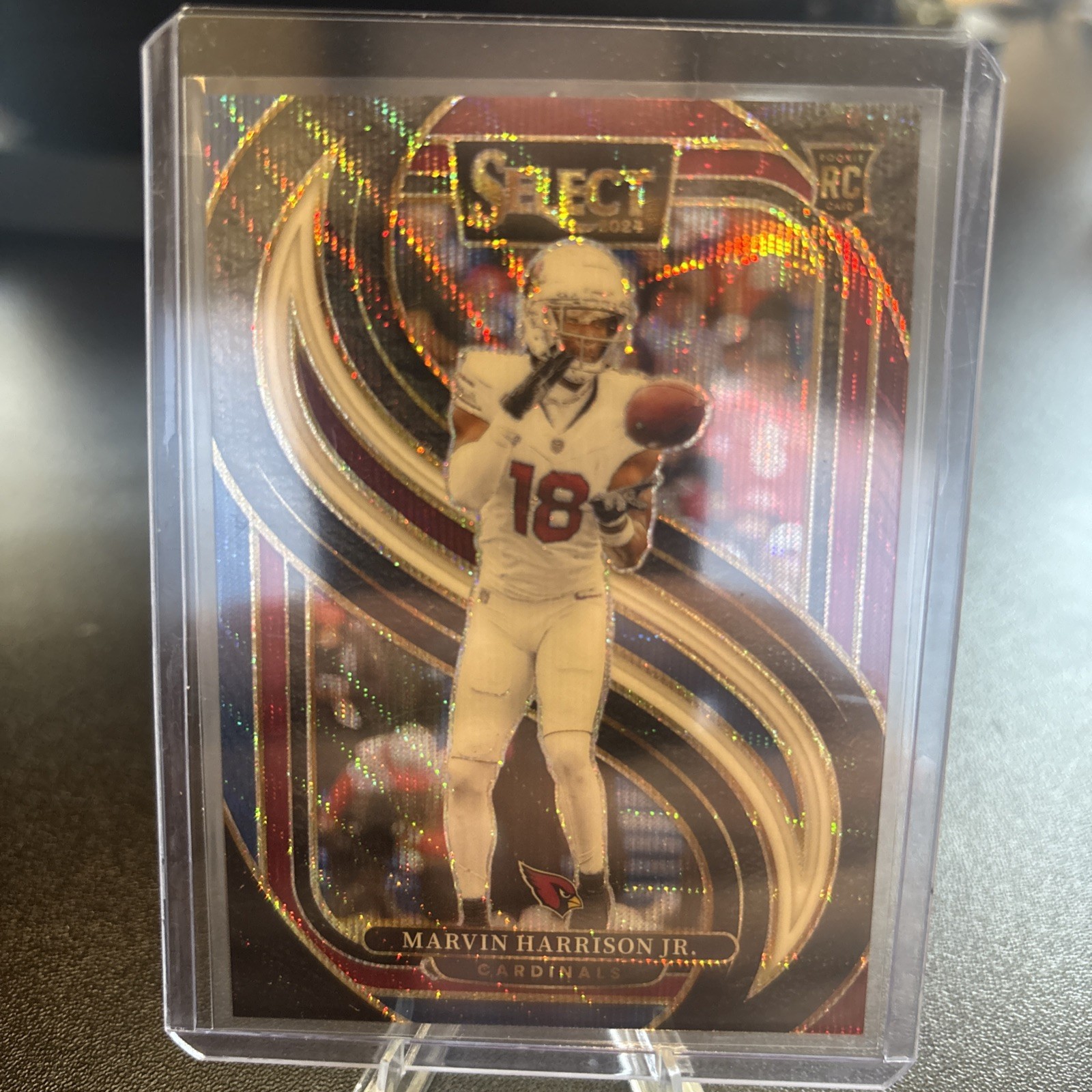 2024 Panini Select #115 Marvin Harrison Jr. Tri-Color Prizm #/249