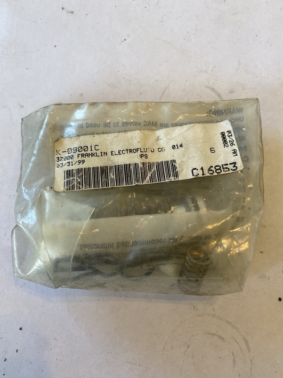 MAC, K-09001C Valve Repair Kit